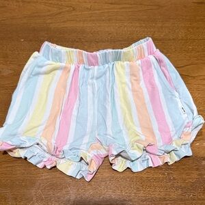 Little sleepies Colorful Striped Ruffle Shorts
